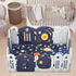 71x59 Baby Play Mat for Floor, GFU Non-Slip Thick One-Piece Infants Playpen Crawling Mat Blue, Foldable and Machine