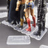 100Packs Star Wars Black Series 6 inch Action Figure Stand with Peg, 1/12 Clear Toy Display Support Stands