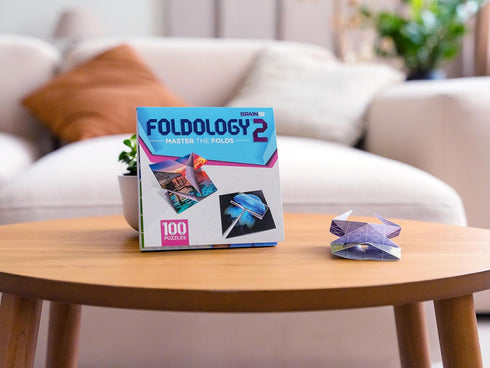 2 Pack). 100 10+ FOLDOLOGY - Master The Folds (Expansion Puzzle Game for Tweens, Teens, and Adults. Origami Brain