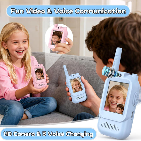 Hangrui Pack 2, 3-5, Walkie Talkies for Kids of Rechargeable Long Range Two Way Radios Toys for Boys Girls Age Outdoor