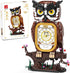 TYCOLE Owl Clock Building Blocks Set, STEM Building Toys with Functional Clock, Collectible