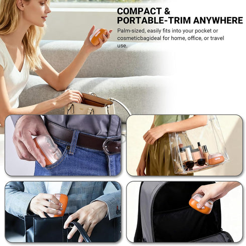 4-in-1 2 Set Electric Nail Clipper with LED Light Quiet Rechargeable Nail Grooming Kit, Grinder & Polisher, Speed, Nail