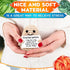 3.14" 2.36" Crochet Potato Potato Stuffed Animal x with Yarn Texture, Includes Mini Card for Encouragement Small Cute
