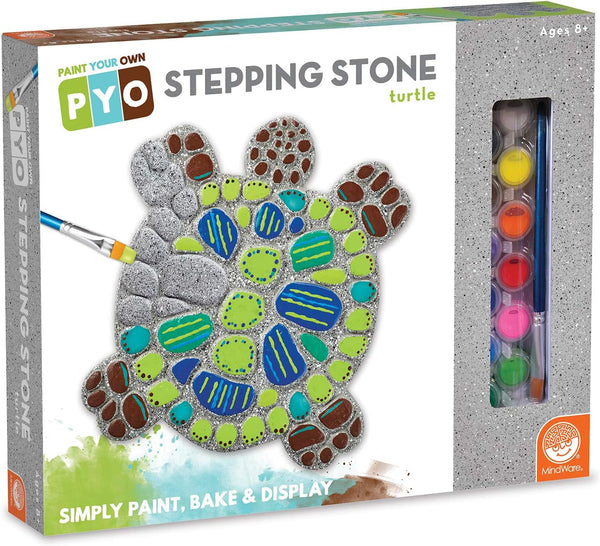MindWare Turtle Stepping Stone Kit: Paint Your Own Stepping Stones for Kids