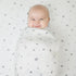 15" 33" 100% American Baby Company x Fitted Bassinet Sheet, Printed Natural Cotton Jersey Knit, Grey Star and Moon