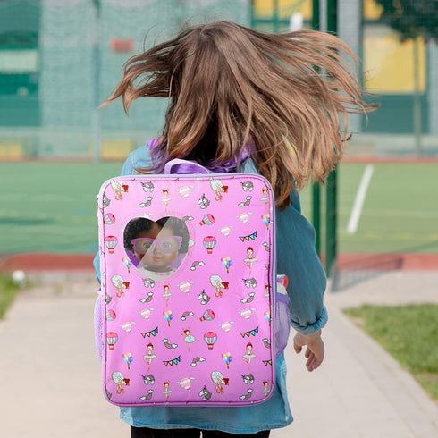 18 Inch Set Backpack Wettarn Doll Carrier with Clothes and Accessories Including Doll Travel Bag, Dress, Shoes