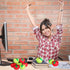 30 Supplies(1.96 Inch) Chalyna Pieces Fruit Stress Ball Red and Green Fruit Stress Relief Squeeze Balls Squeeze Finger