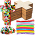 Blueweenly DIY Wood Cross Crafts for Kids Sunday School Supplies, 24 Unfinished Wood Crosses and Craft Materials