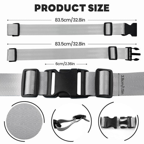 YFwudone 2-Point 62 lnch(Pack 1)) Baby Safety Harness Straps,high Chair Straps, Adjustable Child Security Belt