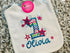 Personalized First Birthday Bib for Baby Girls