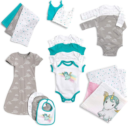 JumpOff Jo - Newborn Baby Essentials Layette Gift Set for Babies- Newborn