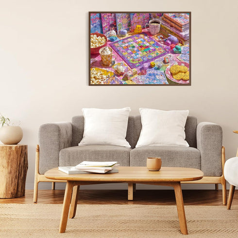 Sooluer 500 500 (20.5 15 Piece Puzzle for Adults Colorful Chessboard Jigsaw Puzzle Piece for Adults Seniors