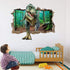 Supzone Dinosaur Wall Stickers, Broken 3D Decorative Wall Decals for Boys Bedroom, Baby Nursery, Children’s Wall Decor