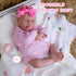Milidool Lifelike Reborn Baby Dolls Girl, 20-Inch Soft Body Realistic Silicone Newborn Doll with Pink Clothes