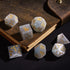 UDIXI Gemstone Dice Set | 7PCS Stone DND Dice with Gift Case for Dungeons and Dragons & MTG