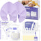 Breastfeeding Care Kit for Nursing Moms, 60-Piece Complete Gift Set with Milk