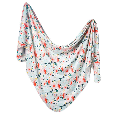 Copper Pearl Large Premium Knit Baby Swaddle Receiving Blanket Leilani