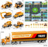 NIPLOOOW 3 4 5 6 Set Construction Toys for Years Old Boys Girls Kids, Die Cast Metal Truck Toys W/Play Mat, Sand Toys