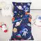 SWESEN Toddler Bedding Set for Boys, Blue Space Toddler Boy Bedding Set,