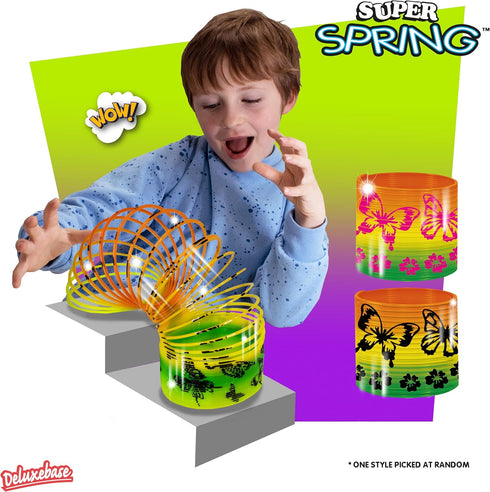 Butterfly from Deluxebase - 2.5 Inch Rainbow Spring Toy - Butterfly Slinky Toy and Rainbow Fidget Toy - Great