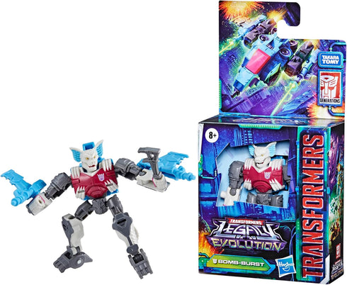 Transformers Toys Legacy Evolution Core Bomb-Burst Action Figure, 3.5-inch, for Boys and Girls Ages 8 and Up