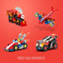 PLUS PLUS Accessory Pack, Gray & Black - 2 Baseplates, 8 Wheels for Construction Building Toy