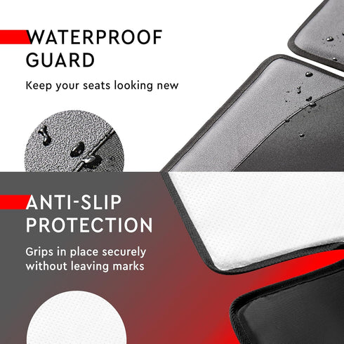 2 Pack 600D 2 Helteko Car Seat Protector - Car Seat Cover for Child Carseat with Thickest Padding, Oxford, Waterproof