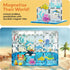 Set 8 3+ PTQ15 PicassoTiles Magnet Tiles Magnetic Building Blocks Aquarium Marine Animal Theme with Character Action