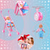 16 Inch Set Dolls To Play My First Baby Doll Stroller, Soft Body Baby Doll Included Fun Play Combo for Babies, Infants