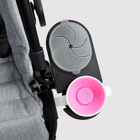 liuliuby Universal Stroller Snack Tray Attachment | Stroller Cup Holder Attachment Universal Snack Tray for Stroller