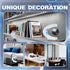 Flagest Magnetic Levitating Globe with LED Light, C Frame Floating World Globe Lamp, Cool Gadgets for Men Boys