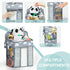 Hanging Diaper Caddy, Multi-Compartment Nursery Nappy Organiser Diaper with Adjustable Straps, Baby Shower Gifts