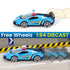 1:64 Set 3 4 5 6 7 8 Oriate Die-Cast Metal Police Car Toy - Collectable Police Sports Car Toy Model, Cake Topper