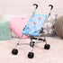 18 Bayer Baby Umbrella Stroller for Dolls - Blue Cow Print