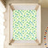 miaozhen Summer 1 Pack 52x28 Cotton Baby Crib Sheets Soft Green Palm Trees Toddler Mattress Sheet for Nursery Decor