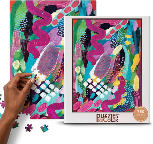 Puzzles of Color Feel Your Feels by Lauren Younge 750 Piece Puzzles