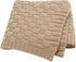 LAWKUL Baby Blankets Knit Cable Babe Blanket, Soft Airy Newborn Infant Receiving Swaddling, Beige Neutral, 40"x30"