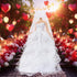 11.5 inch Doll Wedding Dress Handmade Gown White Bride Veil Evening Party Princess Outfit Clothes for Girl Doll (NO