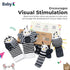 BABY K Baby Rattle Socks & Wrist Toys (Set E) - Newborn Toys for Brain Development Infant Gifts