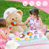 Set 27PCS Set 3 4 5 6 Silicone Tea Party for Little Girls,PRE-WORLD Toys Toddler Tea with Play Food Dessert