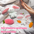 13.80 inches) YOUBLEK Bunny Stuffed Animal,Carrot Reversible Cuddle Bunny Plush Doll with Zipper Cute Soft Rabbit Toys