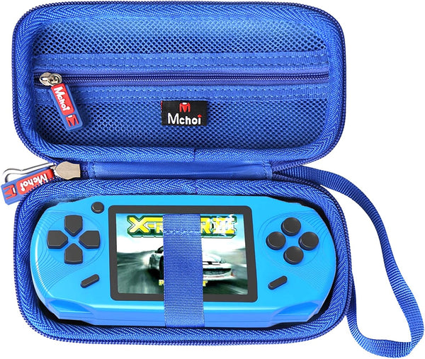 Mchoi Hard Case for Beijue 16 Bit Handheld Games, Waterproof Shockproof Protective Case Only, Blue