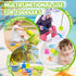 Set 2 3+(22 Beach Sand Toys Includes Collapsible Buckets Big Size Sand Shovels, Rake, Animal Sand Molds Toys with Mesh