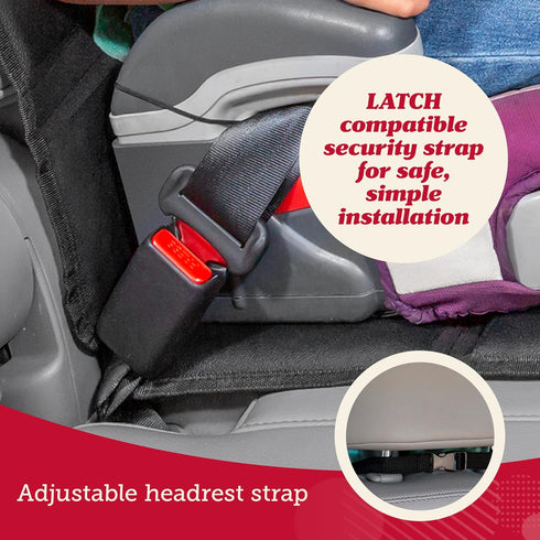 Lusso Gear Car Seat Protector - Waterproof Car Seat Cover - Non-Slip Padding & Mesh Pockets for Baby Travel Gear