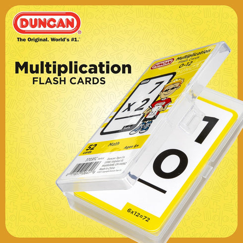 Duncan Flash Cards- Multiplication 3703FC Yellow & White, Medium