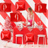 Balloons,22Inch 4D 6Pcs Red Cube Foil Square Foil Balloons Building Block Balloons for Birthday Anniversary Baby Shower