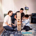 Giantville Giant Tumbling Timber Toy - 56-Piece Life-Size Blocks Tower for Indoor/Outdoor Game, Carry Bag Included