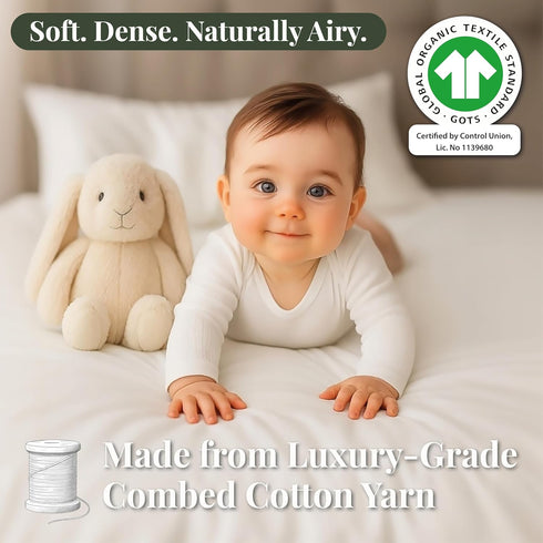 Simmons GOTS Organic Bassinet Sheets Compatible with Halo Bassinest Swivel Sleeper, Delta Children Kids Bassinet, Arms