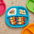 US Acrylic Harmony 3-Compartment Kids Tray Set of 12 - 4 Calypso Colors, BPA-Free, Dishwasher Safe