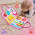 1-4, Freebear Deluxe Pink Princess Quiet Book Sensory Board for Toddlers Montessori Educational Toys for Girls, Travel